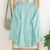 Ensemble chemise à manches longues rayée décontractée d'été pour femme - Thaïlande