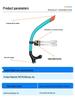 Silicone Swim Goggles & Semi-Dry Snorkel Set for Training and Free Diving