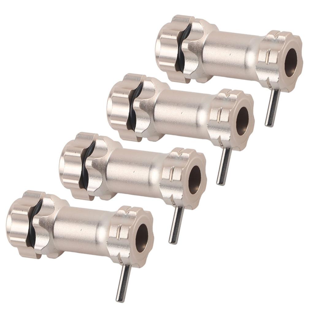 4Pcs Aluminium 17mm Hex Hub Extension Adapter for 1:8 Ratio RC Model Car(Black)