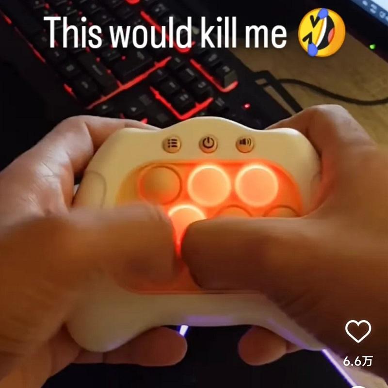 Pop light fidget jogo rápido empurrar bolha jogo lidar com brinquedos meninos e meninas brinquedos anti-stress com máquina de jo