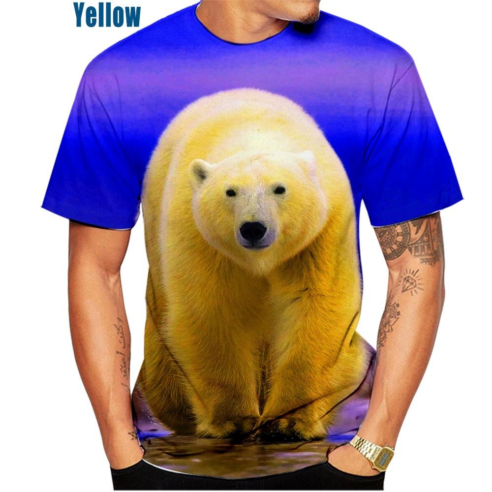 Футболка в стиле хип-хоп с 3D принтом «Медведь» — фото 7