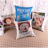 ONE PIECE Anime Cartoon Chopper Monkey D Luffy Nami Print Sofa Throw Pillowcase Home Decorative WANTED Video Game Cushion Pillow