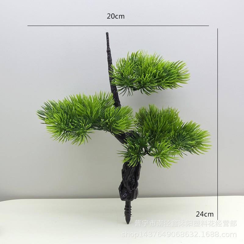 Artificial Pine Branches Floral Arrangements Decorative Plastic Evergreen Foliage Home Wedding Craft