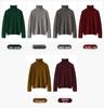 Women’s Cashmere Pile Collar Sweater - High Collar, Knitted, Loose Fit, Slim Inner Layer