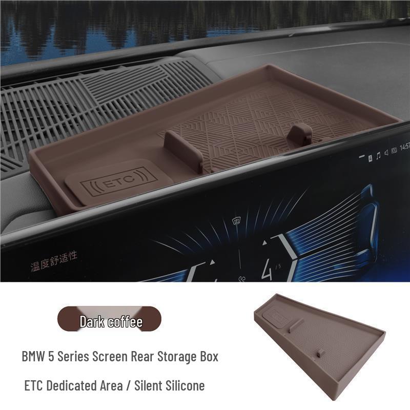 

BMW X5 LX3 iX1 Center Console Screen Rear Silicone Storage Box - New 3 & 5 Series Accessories Decoration.