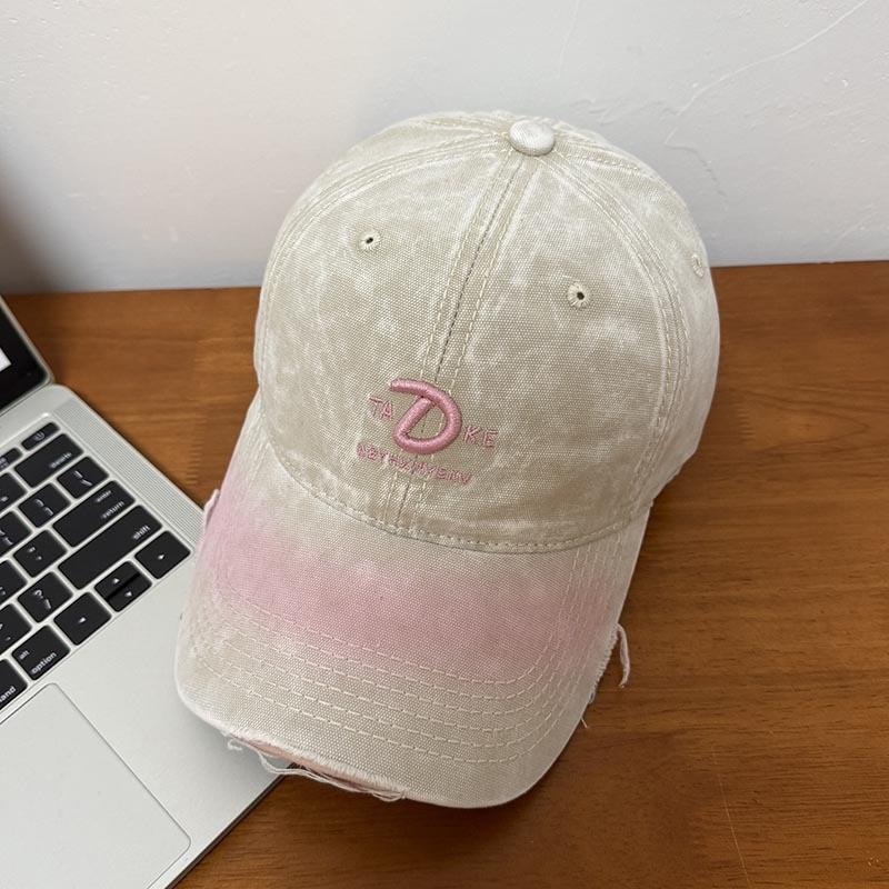 Spring Summer Embroidered Tiedye Baseball Cap With Adjustable Fit For Women And Men
