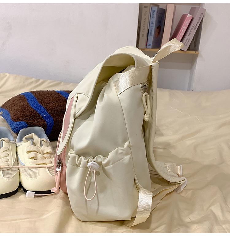 Adorable Large Capacity Rabbit Anime Backpack for High School Girls