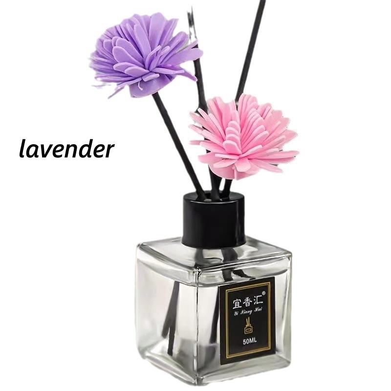 

50ml Essential Oil Diffuser Flameless Home Fragrance Lavender Jasmine Aromatherapy Home Car Air Freshener Room Deodorizer 50ml лавандовый