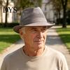 Cappello Estivo con Protezione UV da Uomo, Cappello da Sole Traspirante, Cappellino da Pesca a Rete con Ampia Visiera per Mezza Età, Casual, Paglia, Anziani, Leggero, Pieghevole, Esterno, Spiaggia