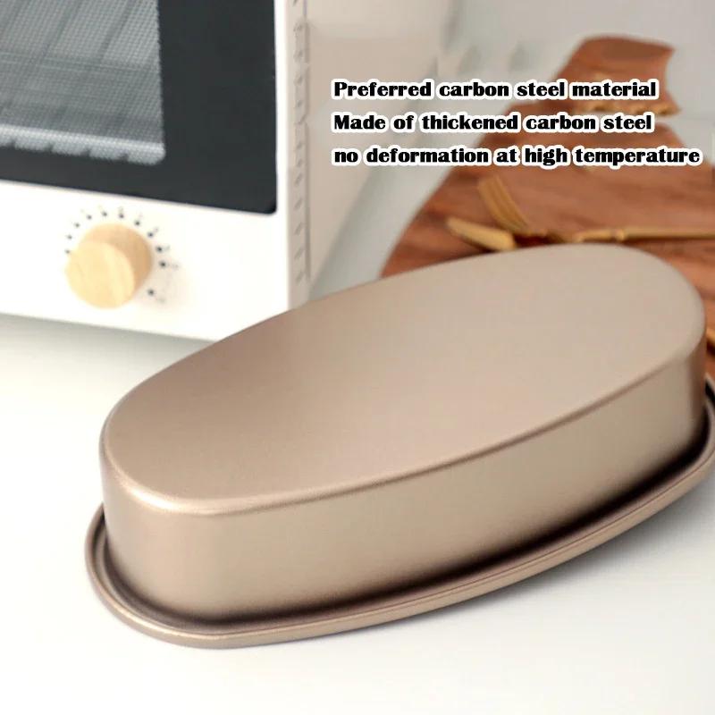 Oval non-stick panne karbonstål kakeform ostekake brød brødform bakeform pai form panne bakeverktøy tilbehør