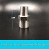 304 Stainless Steel Double-Headed Hexagonal Eccentric Reducer, DN25, 1/2" to 3/4" Male Thread Straight Stud