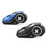 Lexin G2P Motorcycle Intercom Helmet Bluetooth Headsets,Handsfree Communicator Up to 6 Riders Interphone with FM Radio