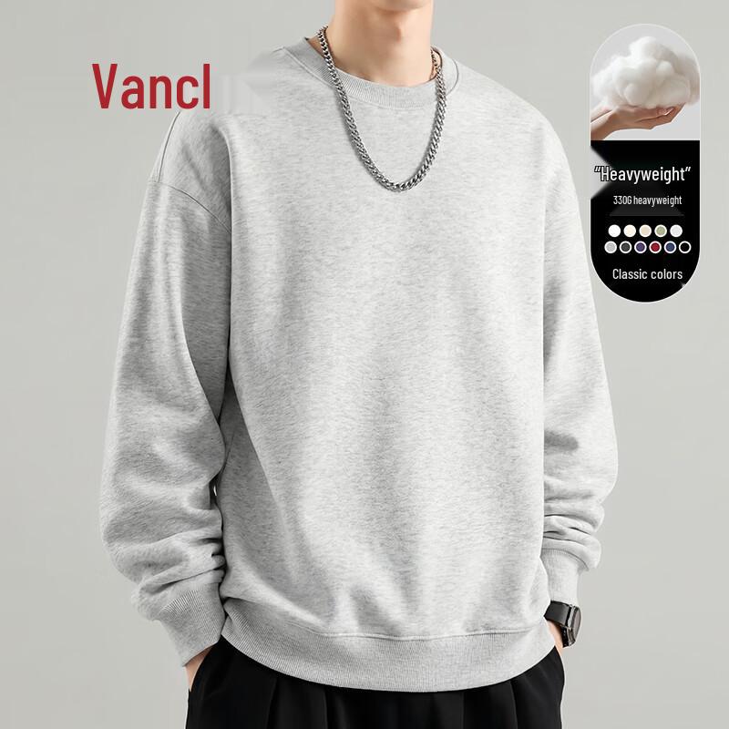 VANCL Men's Loose Fit Casual Heavyweight Long-Sleeve Sweatshirt