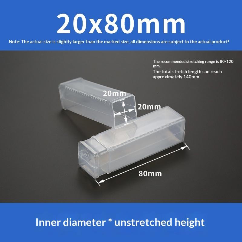 Square Drill Bit Packaging Boxes Telescopic Plastic Packaging Box Transparent Storage Boxes Accessories Storage