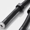 Black Hose 111cm 111cm Bathroom Shower Hose Faucet Tube Stainless Flexible Hose Plumbing Explosion-proof Silver Pipe 1/1