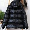 Jachetă Casual de Toamnă Iarnă pentru Femei, Largă, Călduroasă, cu Glugă, Solidă, Scurtă, de Exterior