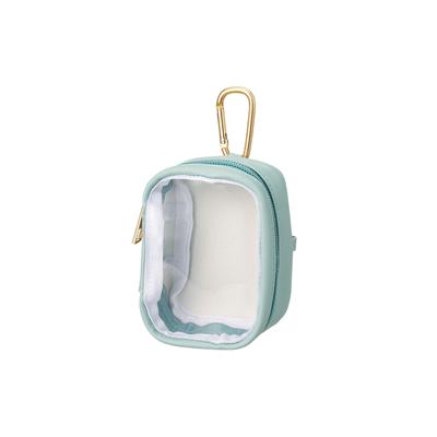 Plush Toy Pouch  2-Way Case for Plushies and Dolls with Carabiner, Clear Material, Gacha Stuffing Pouch, Storage Case for Fandom Goods, Mini Size,