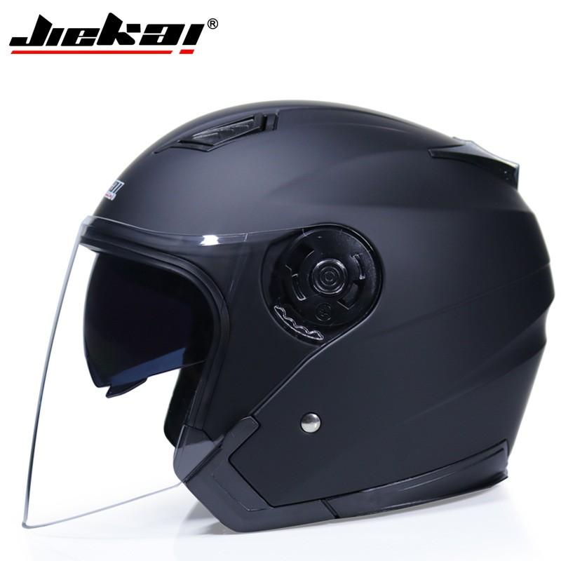 Dual Lens Motorcycle Helmet Electric Scooter Riders Unisex Adult ABS Safety Headgear With Anti-Fog Visor