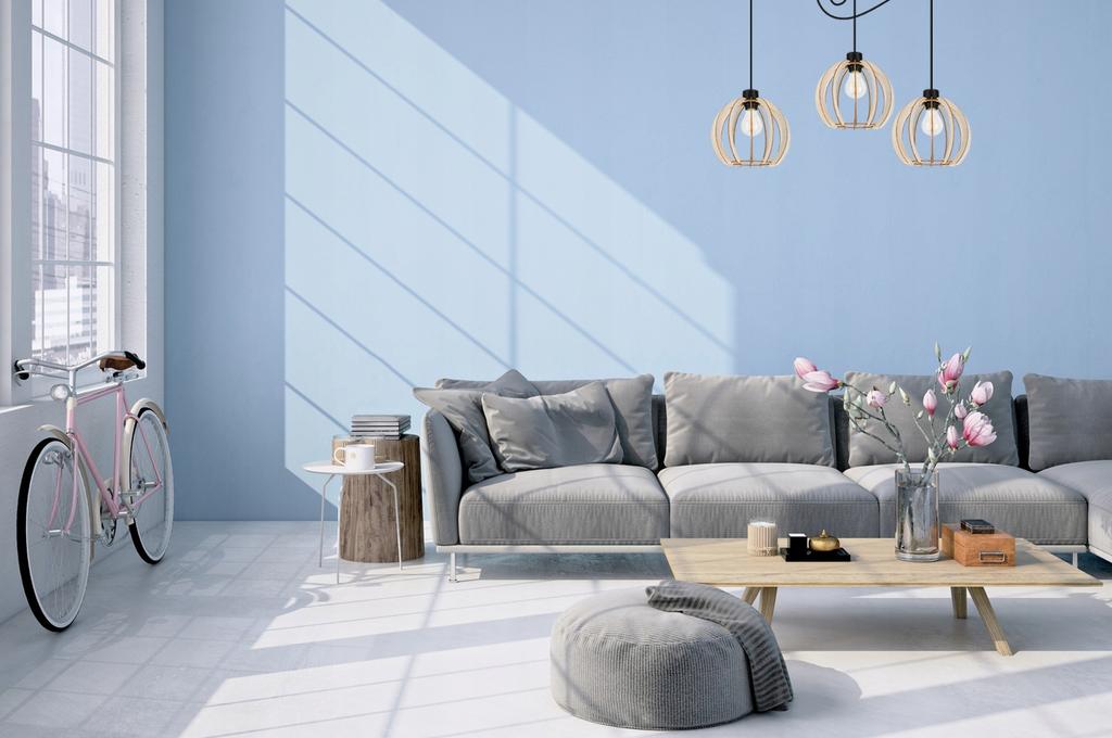 MODERN WOODEN LED CEILING HANGING LAMP