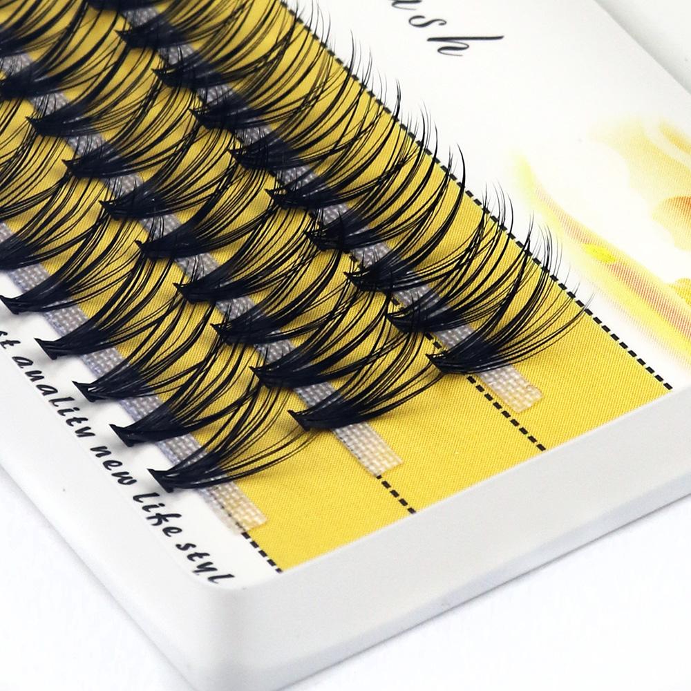 New 20D L Curl Eyelash Cluster Russia 3D Natural Individual False Eyelashes 1 Box/60 Bunches Mink Lashes Extension Makeup Tools