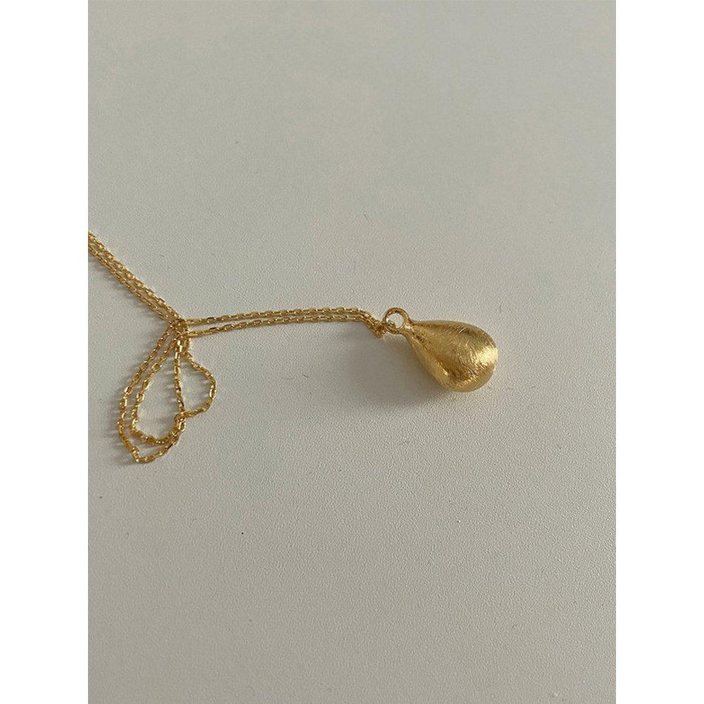 Raindrop Long Necklace [18Kgold Plated]
