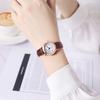 Vintage Korean Style Womens Quartz Watch With Leather Strap For Casual Fashion