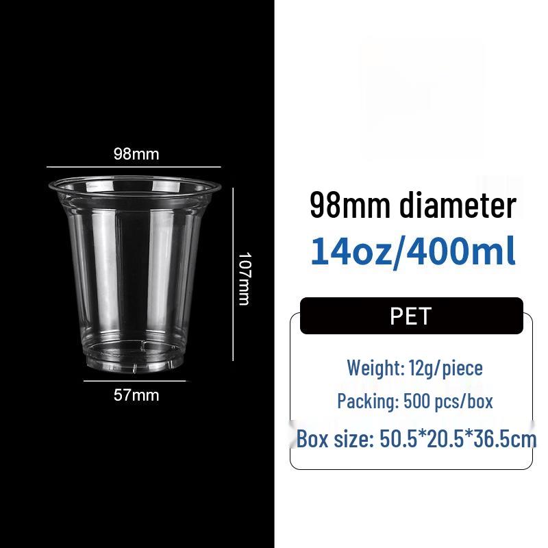 Disposable PET Cold Drink Cups, Lids, and Straws