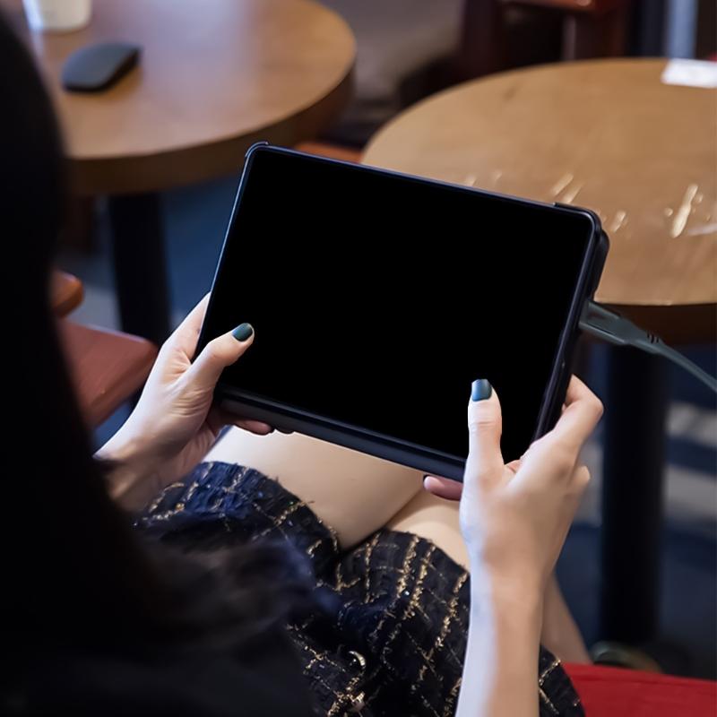 240W USB C To USB C Cable Fast Charging LED Display Braided Nylon for Phone 15 and More Electronics Power Supply