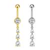 Gaibei Heart-shaped Cherry Navel Ring - Trendy European & American Style
