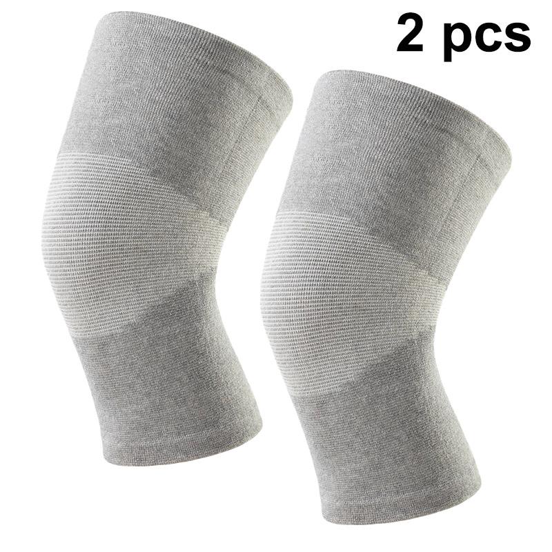 Bamboo Charcoal Knee Warmers For Men Women Breathable Thin-Knit Thermal Sleeves Anti-Slip Joint Support Comfort