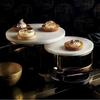 Iron Marble Cake Stand Dessert Tray Dim Sum Plate Display Stand Jewelry Tray Sushi Plate Snack Fruit Plates Refreshment Trays