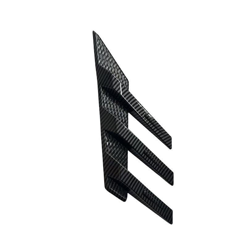2Pcs Universal Car Rear Windshield Side Spoiler Rear Wing Trim Side Vents Decor Stickers Window Louvers Exterior Decorative Part