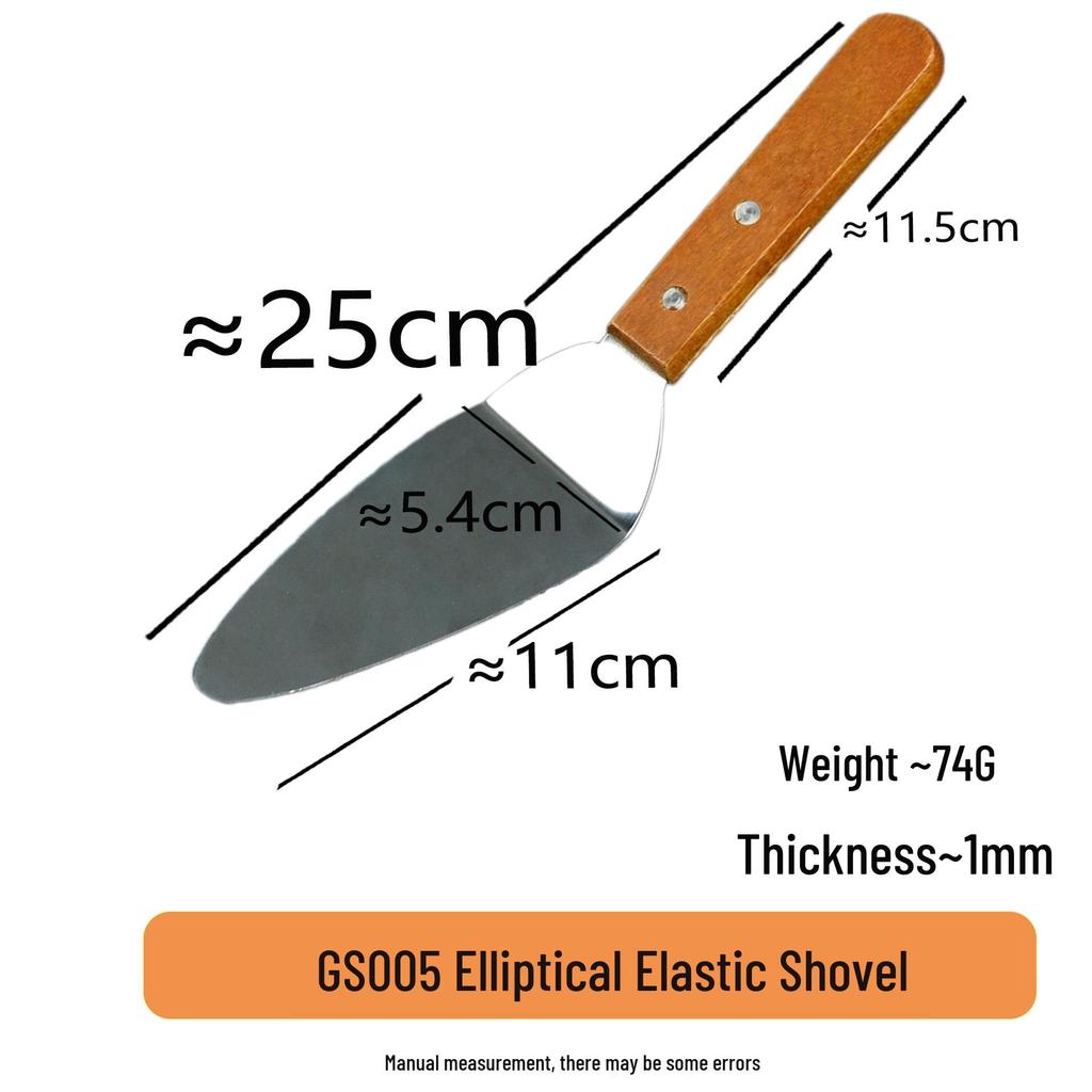 Thickened Teppanyaki Steak Spatula with Plastic Handle - Versatile Cooking and Baking Tool