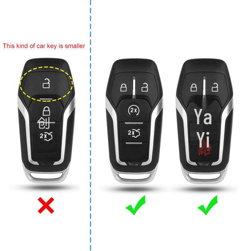 Carbon Fiber Protective Shell Set for Ford Lincoln and Mustang Key Cases