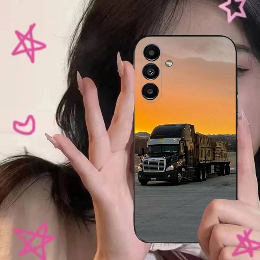Cool H-Heavy Truck Car Phone Case For Samsung S24,S21,S22,S23,S30,Ultra,S20,Plus,Fe,Lite,Note,10,9,5G Black Soft Cover