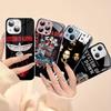 Metal System Of A Down Band For IPhone 14 13 12 Mini 11 Pro XS Max X XR 14 Plus Tempered Glass Cover