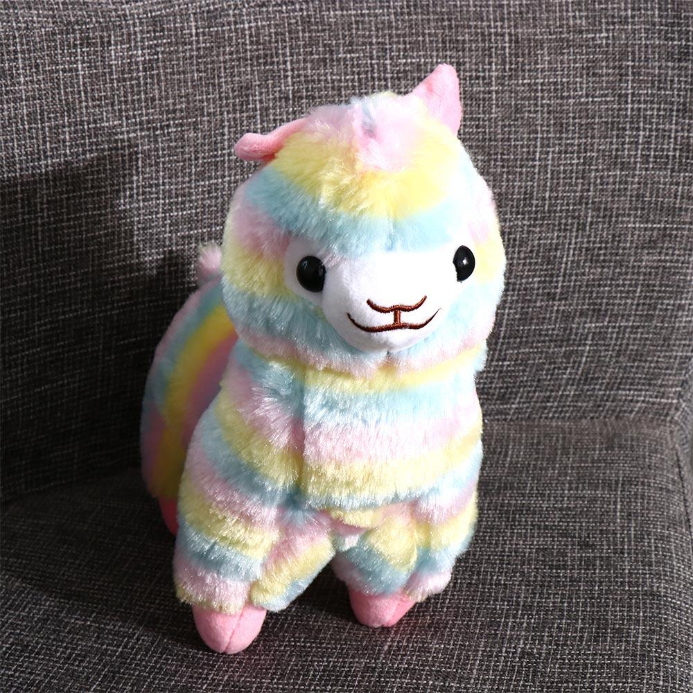 Children Birthday Gift Toy Home Soft Toys Stuffed Plush Toys Colorful Alpaca Doll Alpaca Plush Doll