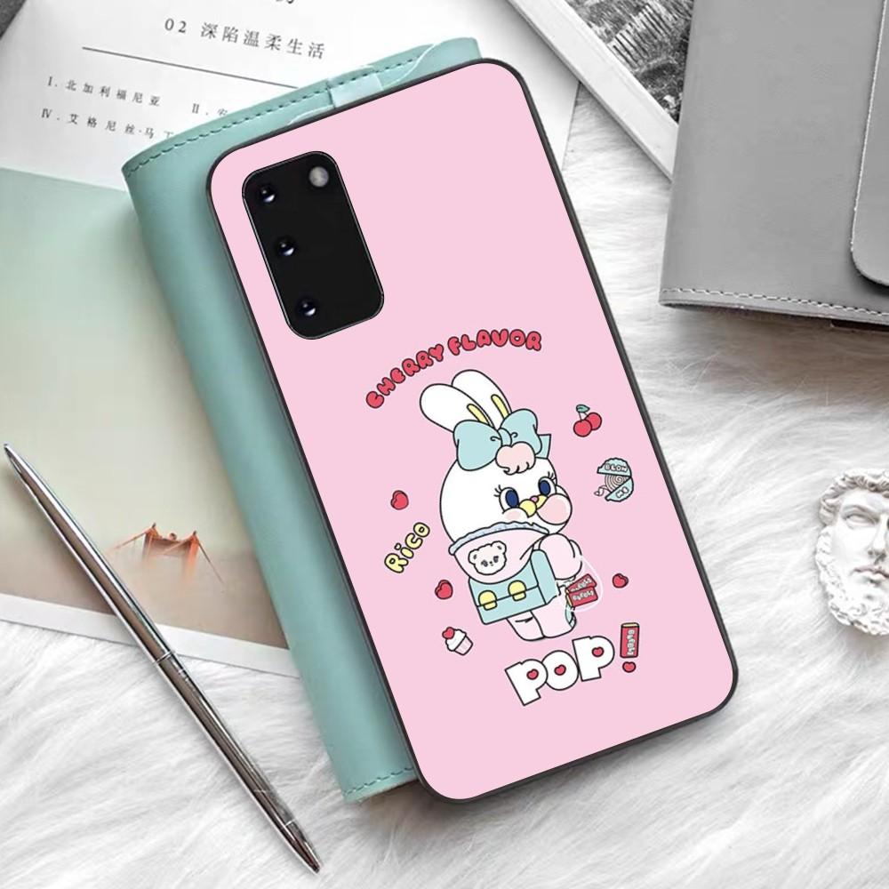 Esther Cute Bunny Phone Case Silicone PC+TPU For Samsung S10 20 30 22 23 24 Plus Lite Ultra Cover