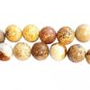Strand of 61 Round Beads 6mm 6 Mm In Landscape Jasper