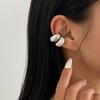 KunJoe 2 Pcs Fashion Large Non Piercing Circle Ear Cuffs Earrings for Women Mixed Thick C-Shaped Light Ear Clip Jewelry