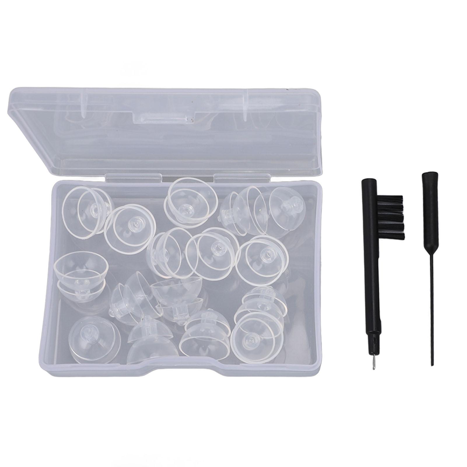 

20 шт. звукопоглощающих куполов 12 мм, прозрачные двухслойные закрытые звукопоглощающие насадки с очистителем вентиляционных отверстий и