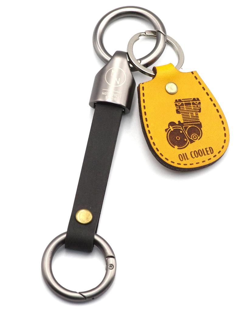 NONINA Engine Design Key Chain Set, Braun