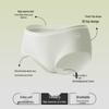 MiiOW Women's Class A Baby Cotton Antibacterial Mid-Waist Briefs (3-Pack)