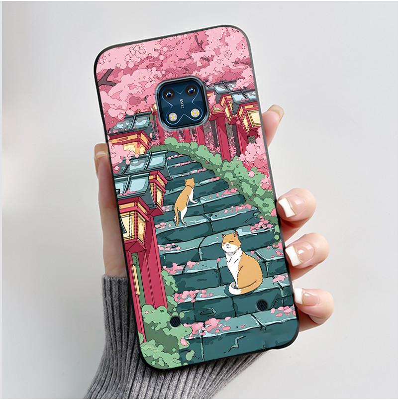 Cute Case For Nokia XR20 Coque Capa Printing Shell Protective Cover Soft Silicone Cartoon Phone Casing Fundas