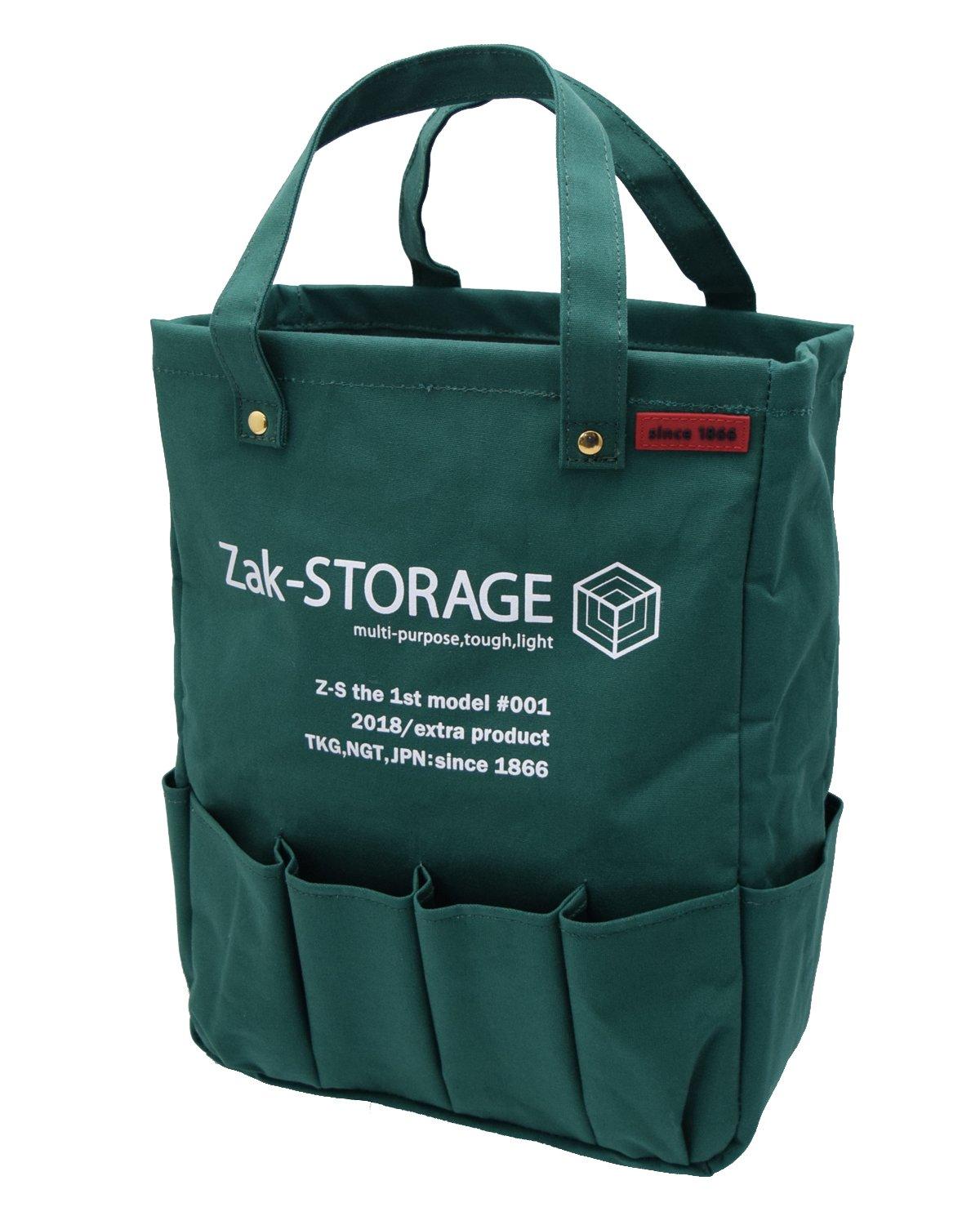 

Takagi Zak-STORAGE Craftsman s Tote, Large, Green, CMT-300LG