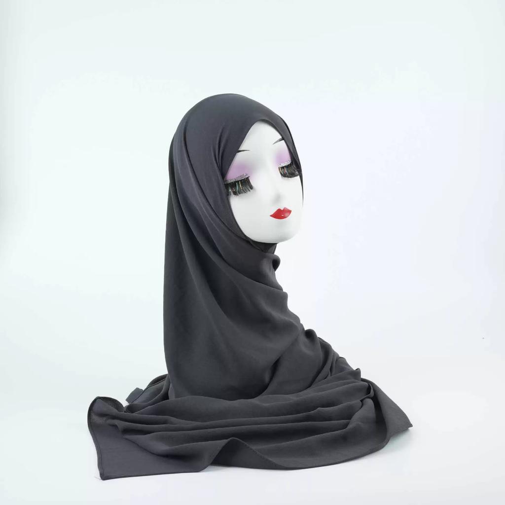 Fashion Strechy Cotton Jersey Hijab For Women Muslim Scarf Plain Long Shawls Islamic Turban Headbands Foulard New Headscarf Wrap