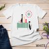 Retro Stijl Mid Century Modern Coole Kat Sterrenregen Klok Unisex T-shirt