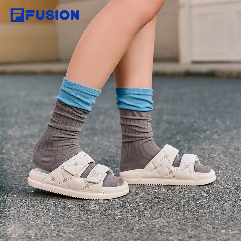 Женские мягкие повседневные шлепанцы FILA FUSION LUCIA DX 38 снег белый