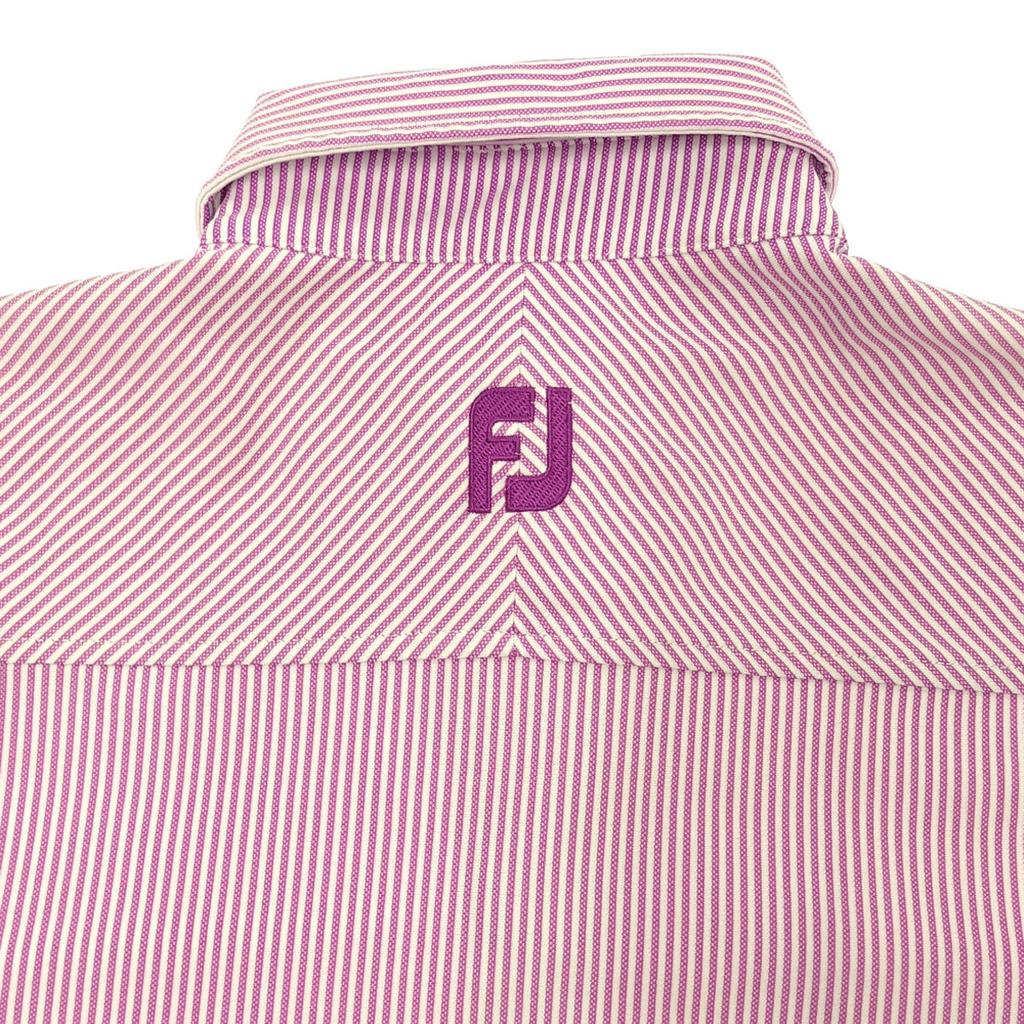 FootJoy Stripe Pattern Logo Embroidery golf Short sleeve Polo shirt S Men's Used