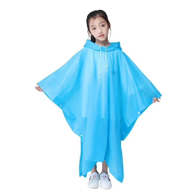 Yeni Moda Kazak Eva Su Geçirmez Çocuk Yağmurluğu Açık Hava Yürüyüş Seyahat Yağmurluk Çocuklar Hafif Yağmurluk